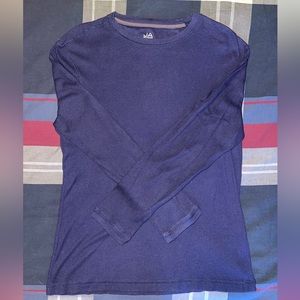 Medium Navy Blue “John Ashford” Long Sleeve